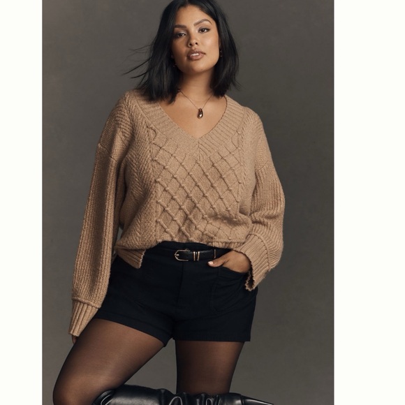 Anthropologie Sweaters - NWT Anthropologie The Tillie V-Neck Pullover Sweater by Maeve XL